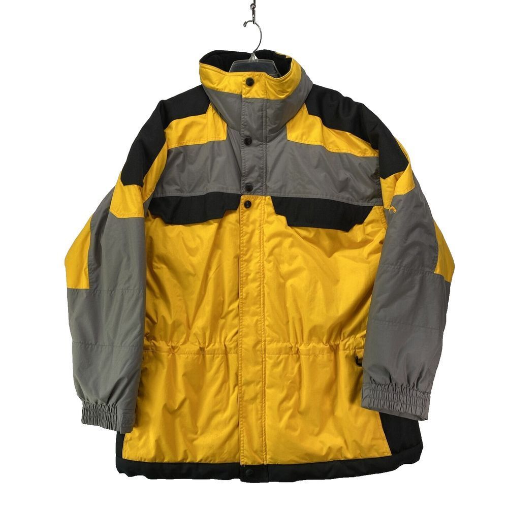 Polar Edge Gold Series Ski Jacket Hooded Full Zip Yellow & Black Men's Size XXL